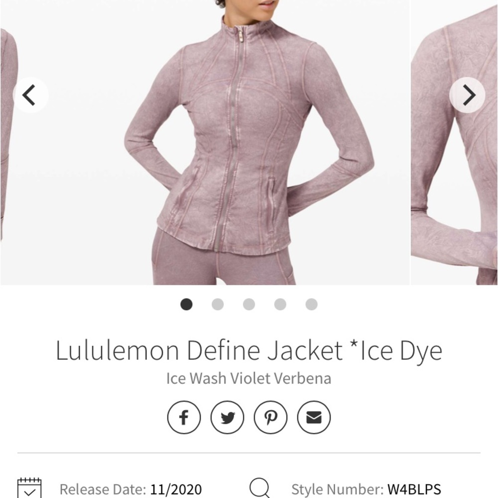Lululemon Define Jacket *Ice Dye
